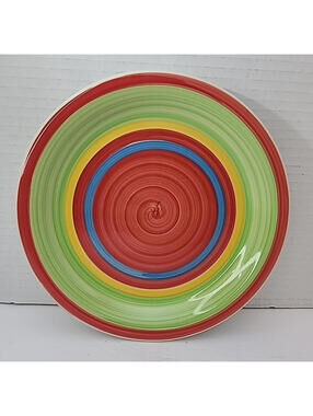 Smart Living Multicolor Spanish Theme 7.5" Salad Plate With Swirls